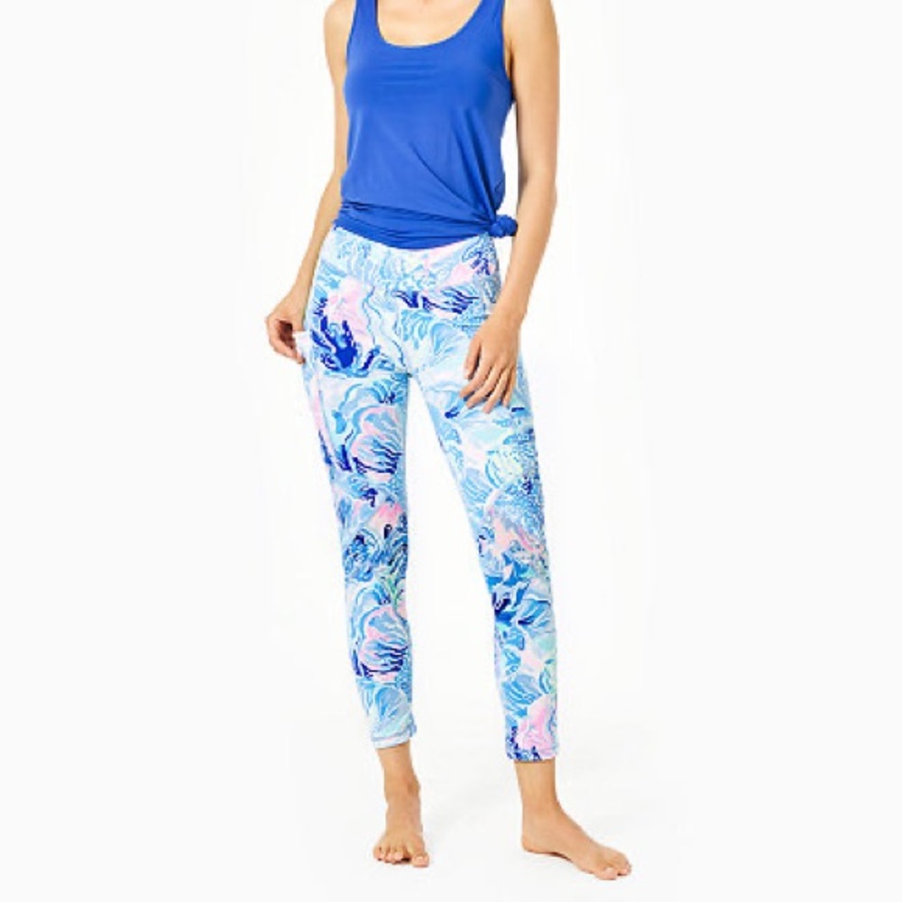 Lilly Pulitzer Weekender Legging Saltwater Blue Shade Seekers